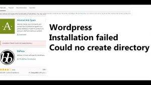 wordpress plugin installation failed Problem Fix