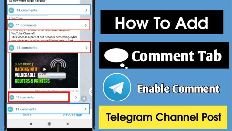 How to add Comments Box in Telegram Channel 